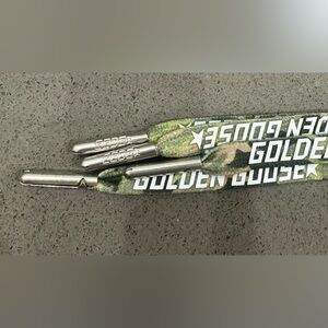 Men’s Golden Goose Green Camouflage Shoelaces